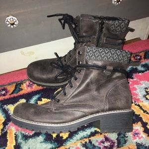 BOC dark brown vegan leather boots. Size 10.